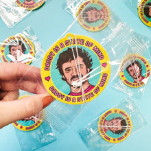 Load image into Gallery viewer, Pedro Pascal Air Freshener: Air Freshener + Packaging