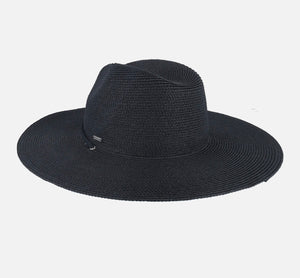 Mitch Packable Sun Hat- Black