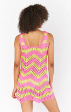 Load image into Gallery viewer, Tara Mini Dress - Watermelon Wave Crochet