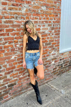 Load image into Gallery viewer, Butter Me Up Lace Cami ~ Midnight Floral: Midnight Floral