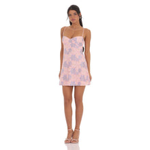 Load image into Gallery viewer, Lace Floral Babydoll Dress in Pink