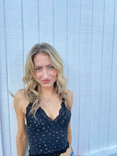 Load image into Gallery viewer, Butter Me Up Lace Cami ~ Midnight Floral: Midnight Floral