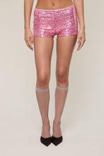 Load image into Gallery viewer, Micro Sequin Shorts- Barbie Pink