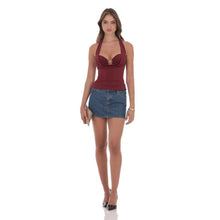 Load image into Gallery viewer, Sunny Two Piece Top Set in Maroon
