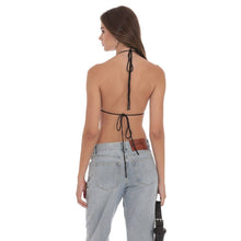 Load image into Gallery viewer, Draped Rhinestone Top in Black