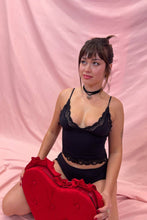 Load image into Gallery viewer, Butter Me Up Lace Cami: Cherry