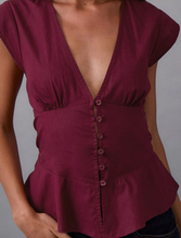 Load image into Gallery viewer, Devlin V Neck Blouse