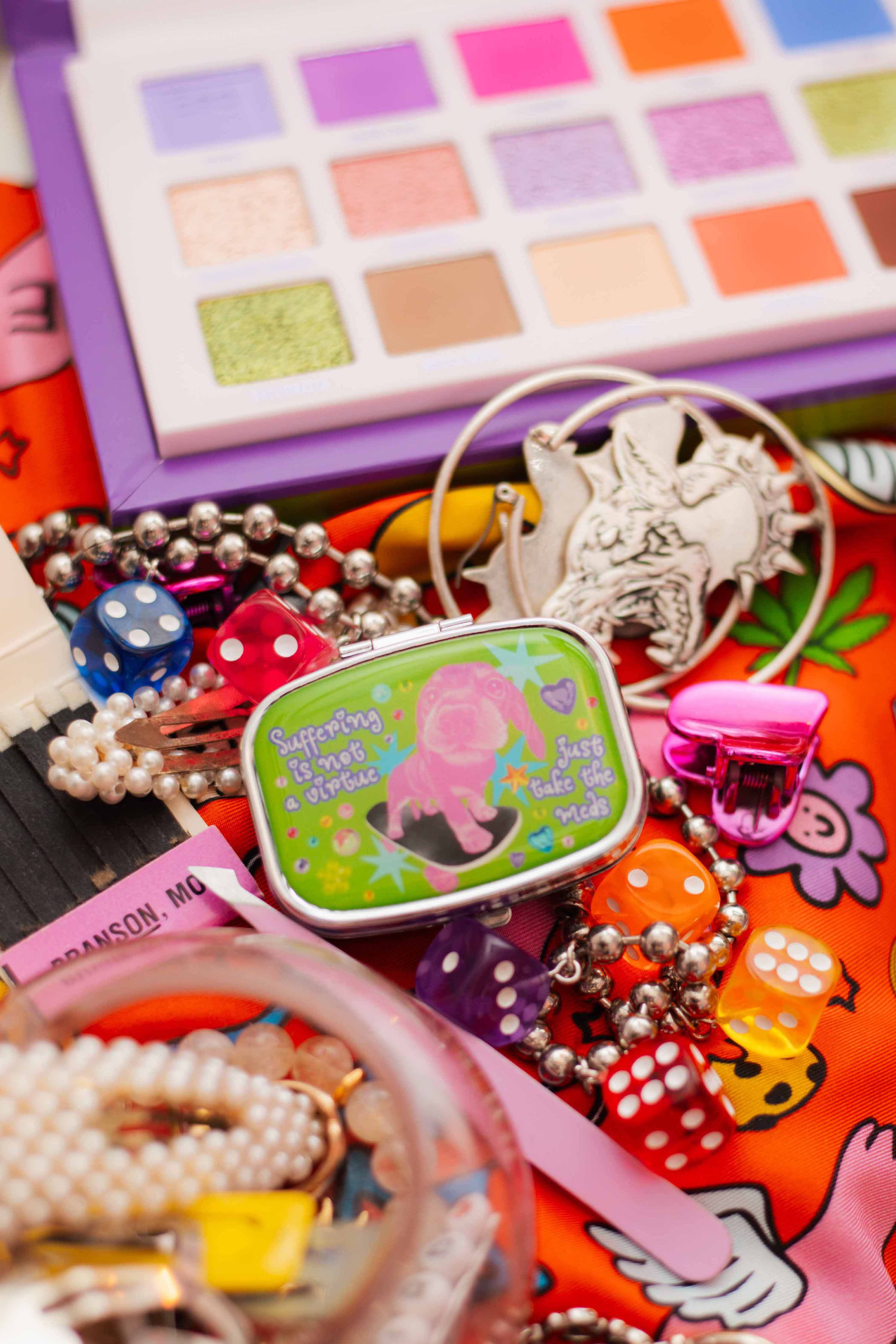 The Peach Fuzz Suffering Is Not A Virtue Pill Case at Miss Behavin'