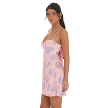 Load image into Gallery viewer, Lace Floral Babydoll Dress in Pink
