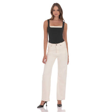 Load image into Gallery viewer, Two-Toned Detailed Corset Top in Black