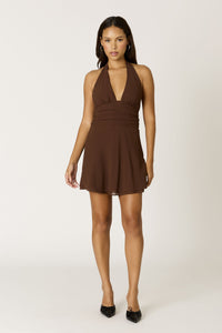 Lucinda Dress- Brown
