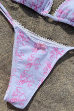 Load image into Gallery viewer, Pink Bow String Bikini Bottom