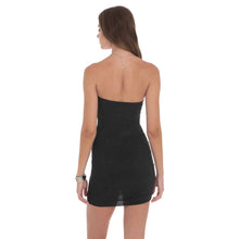 Load image into Gallery viewer, Strapless Rhinestone Embellished Dress in Black