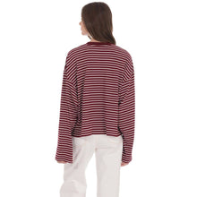Load image into Gallery viewer, Oversized Striped Shirt in Red and White