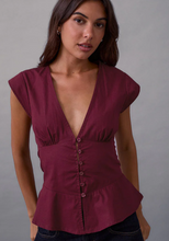 Load image into Gallery viewer, Devlin V Neck Blouse