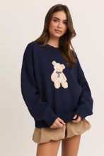 Load image into Gallery viewer, Teddy Sweater -Navy