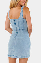 Load image into Gallery viewer, Corset Mini Dress -Misty Morning