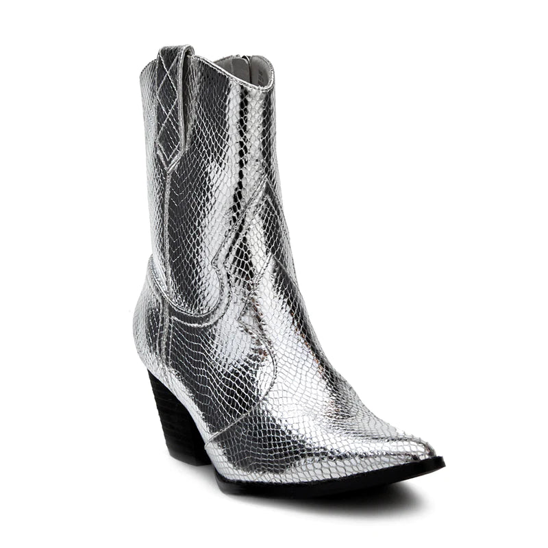 Matisse Bambi Boots - Silver Snake
