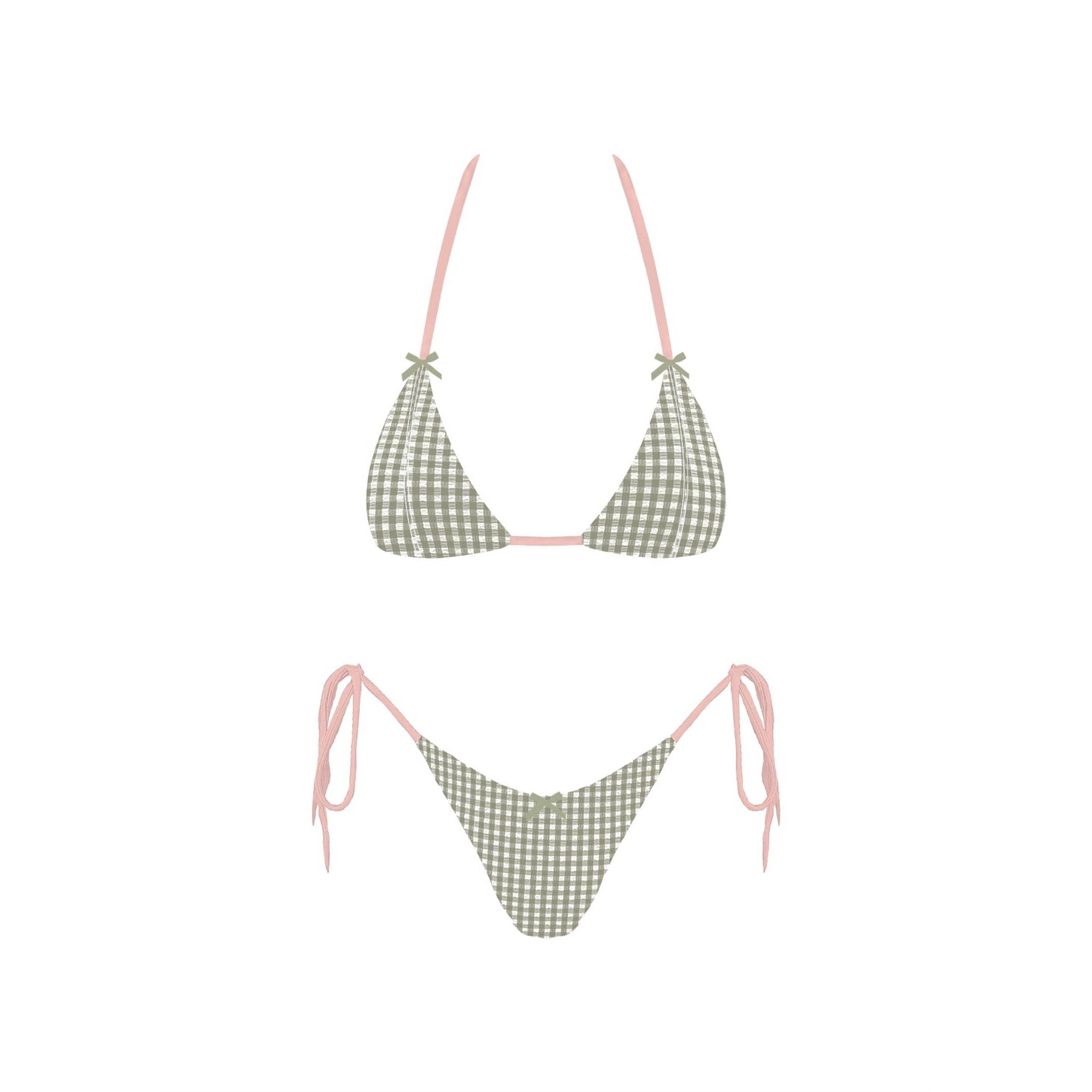 Brooke Bikini Set in green at Miss Behavin'