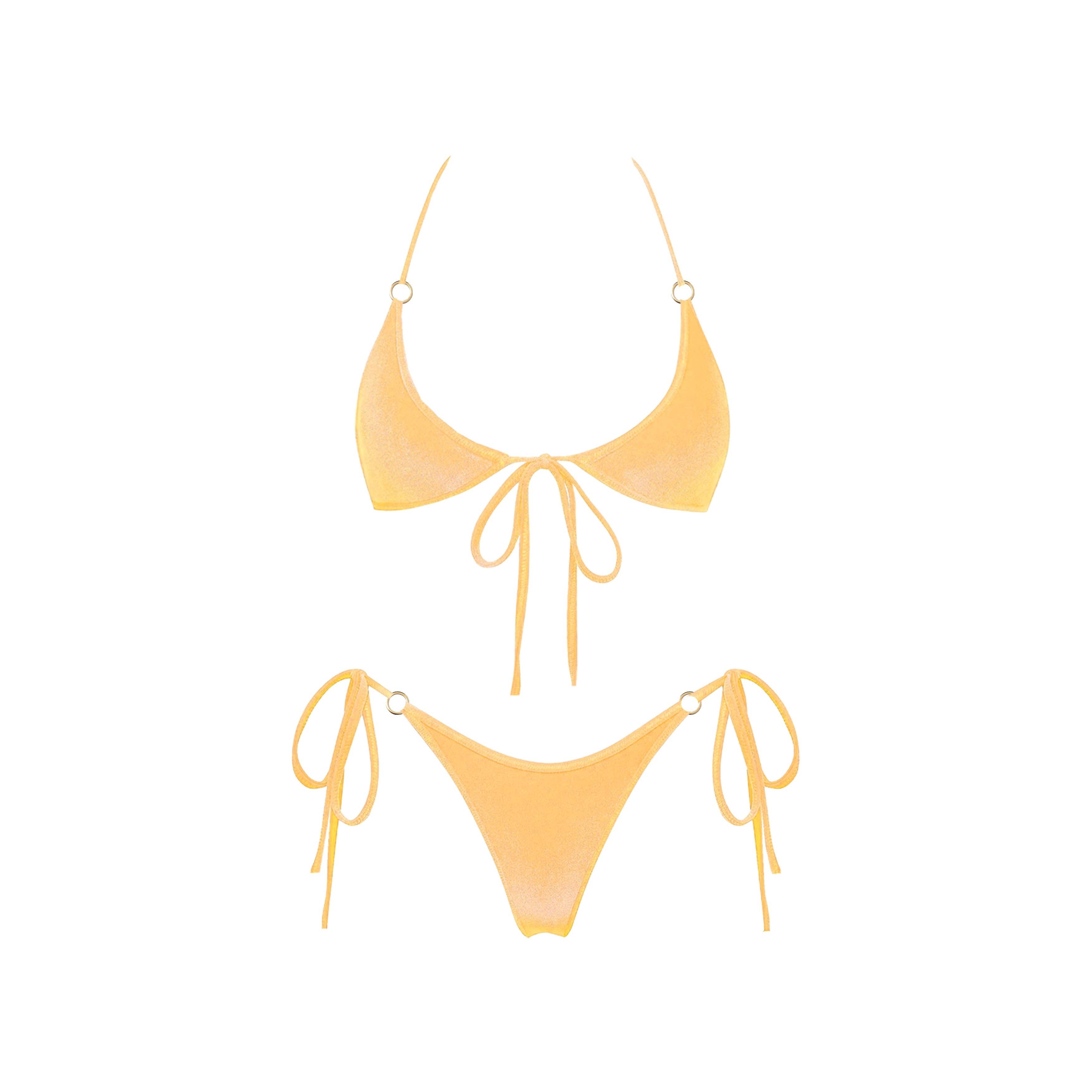 Adeline Bikini Set in yellow at Miss Behavin'