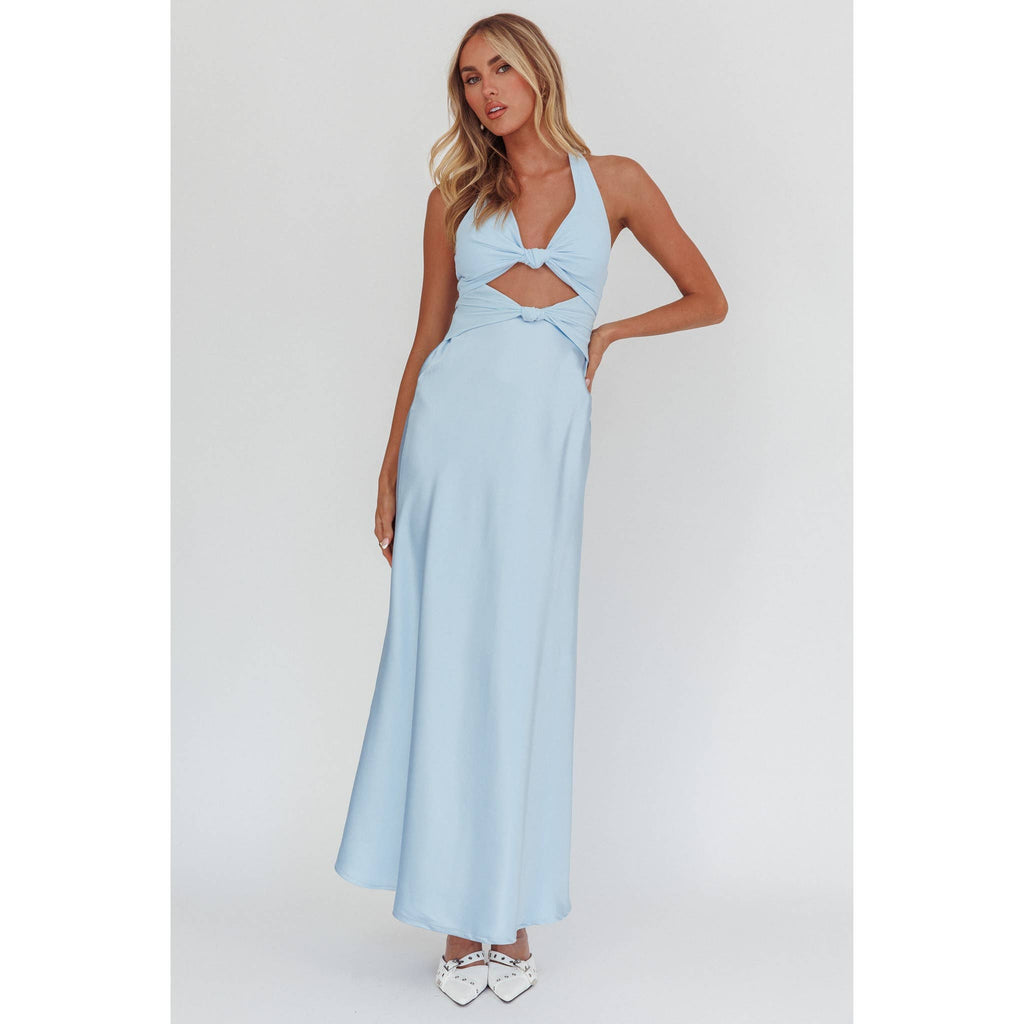 One & Only Poppy Dress in blue at Miss Behavin'