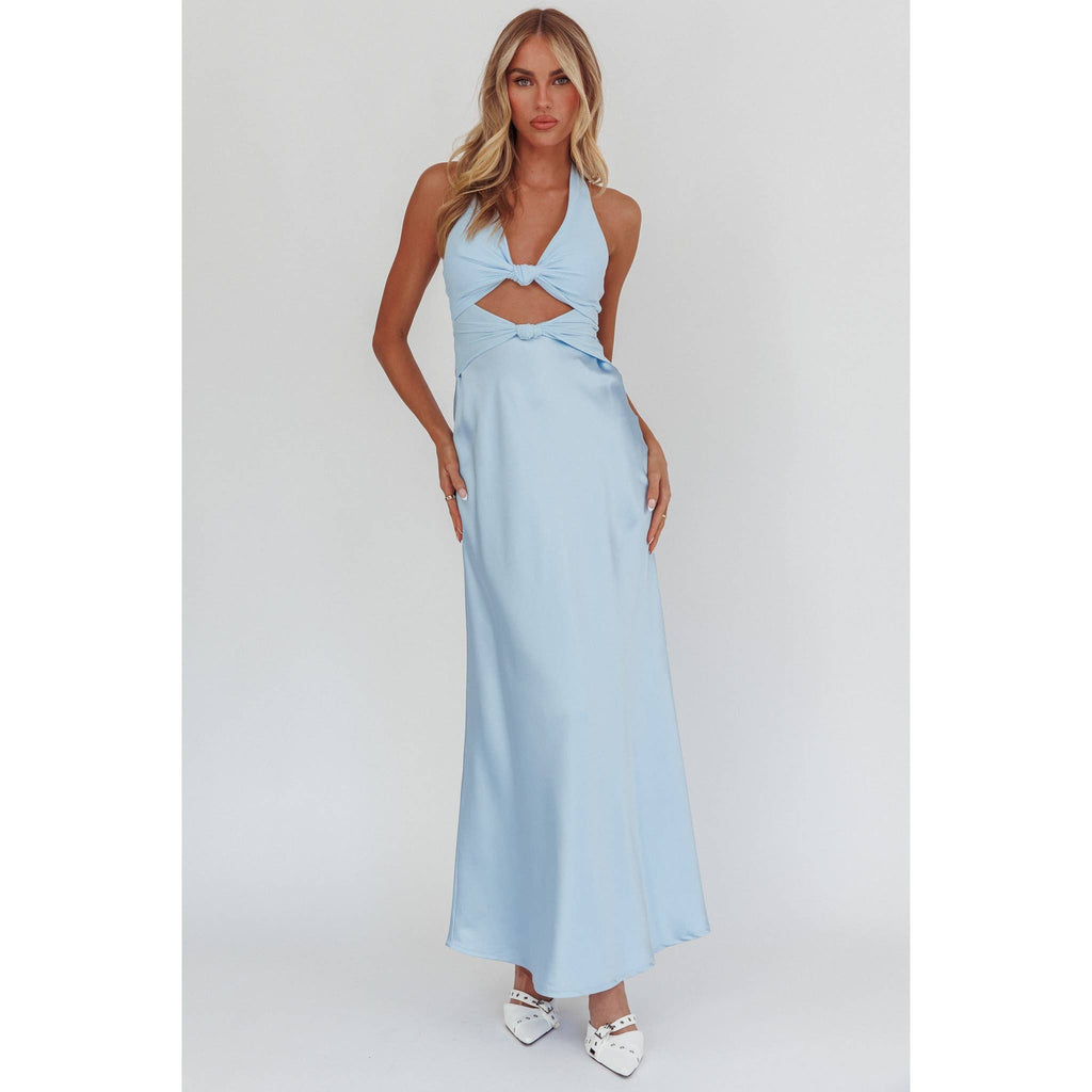 One & Only Poppy Dress in blue at Miss Behavin'