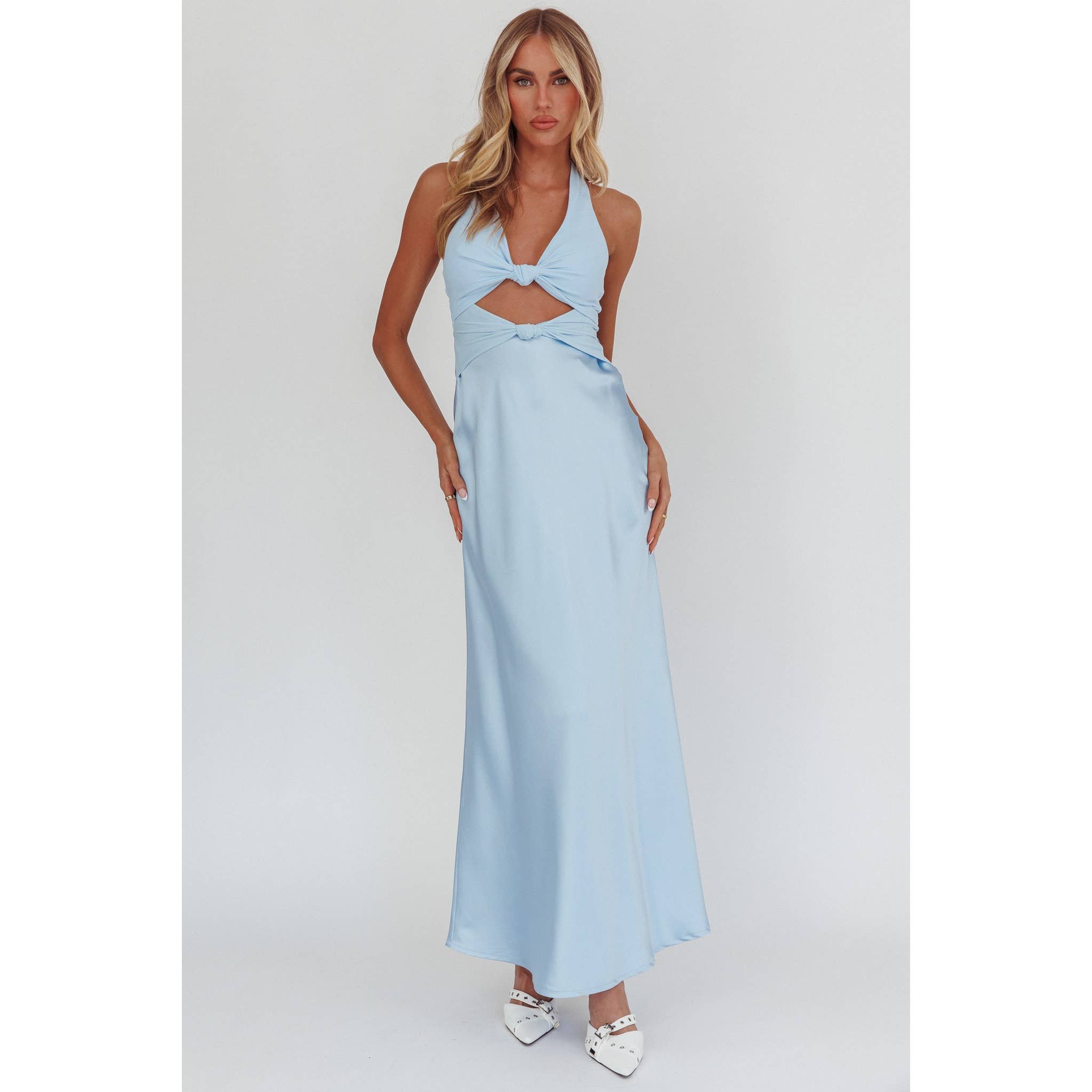 One & Only Poppy Dress in blue at Miss Behavin'