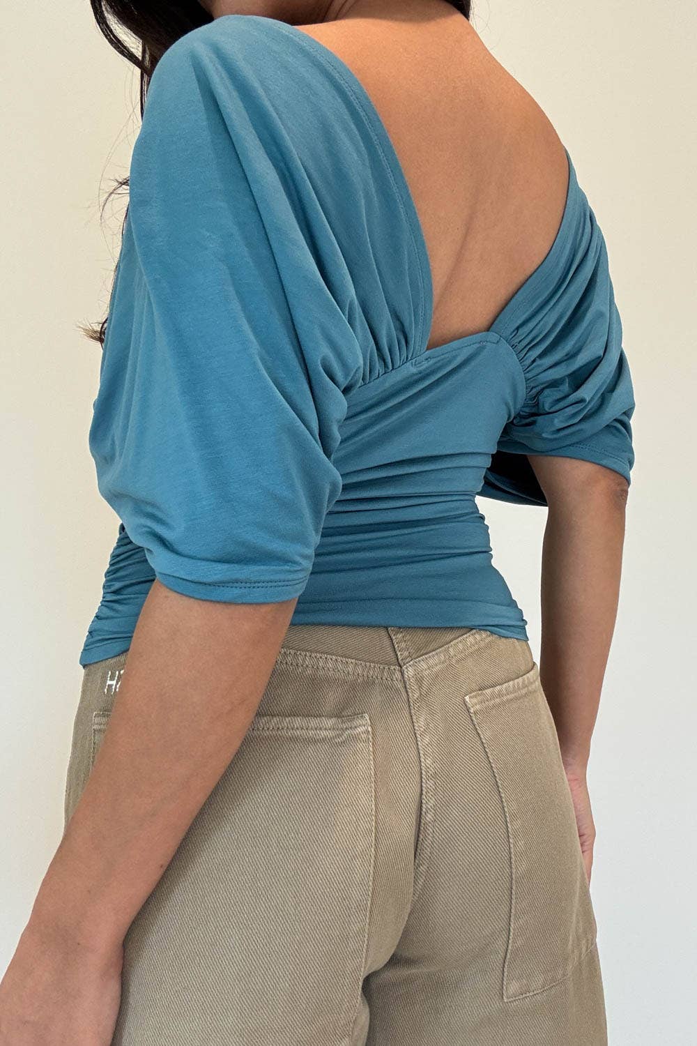 Moxie Top in teal at Miss Behavin'