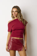 Jules Skort in red at Miss Behavin'