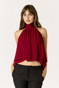 Willa Top in wine at Miss Behavin'