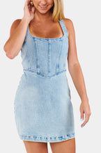 Load image into Gallery viewer, Corset Mini Dress -Misty Morning