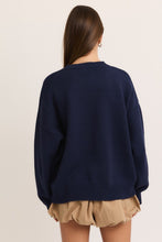 Load image into Gallery viewer, Teddy Sweater -Navy