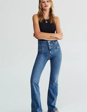 Load image into Gallery viewer, Jayde Flare Jeans- Sunburst Blue