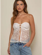 Load image into Gallery viewer, Gretali Top In Fresia Broderie Ivory