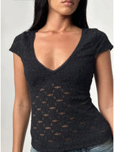 Load image into Gallery viewer, Sanjana Top- Lace Black