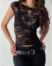 Load image into Gallery viewer, Nova Top- Black Lace