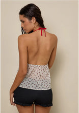 Load image into Gallery viewer, Micha Halter Top In Ditsy Floral Ivory