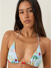 Load image into Gallery viewer, Pami Bikini Top In Bali Blue With Beads