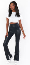 Load image into Gallery viewer, Nashville Pull On Flare- Black Faux Leather