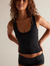 Load image into Gallery viewer, Clean Lines Muscle Cami- Black