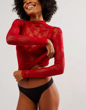 Load image into Gallery viewer, Lady Lux Layering Top- Red Racer