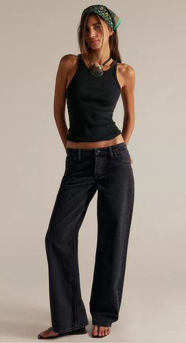 Tennessee Low Rise BF Jeans- Hideaway Black
