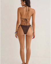 Load image into Gallery viewer, Lentra Bikini Bottom- Brown With Beads