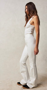 Jayde Flare Jeans - Pure White