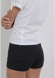 Eunia Short In Micro Polka Black