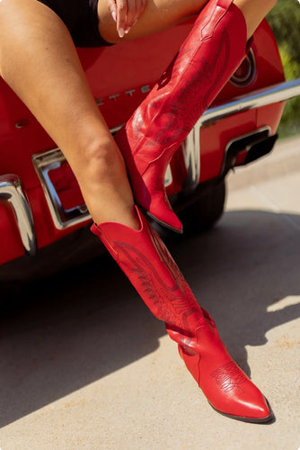 Zayda Boots- Red