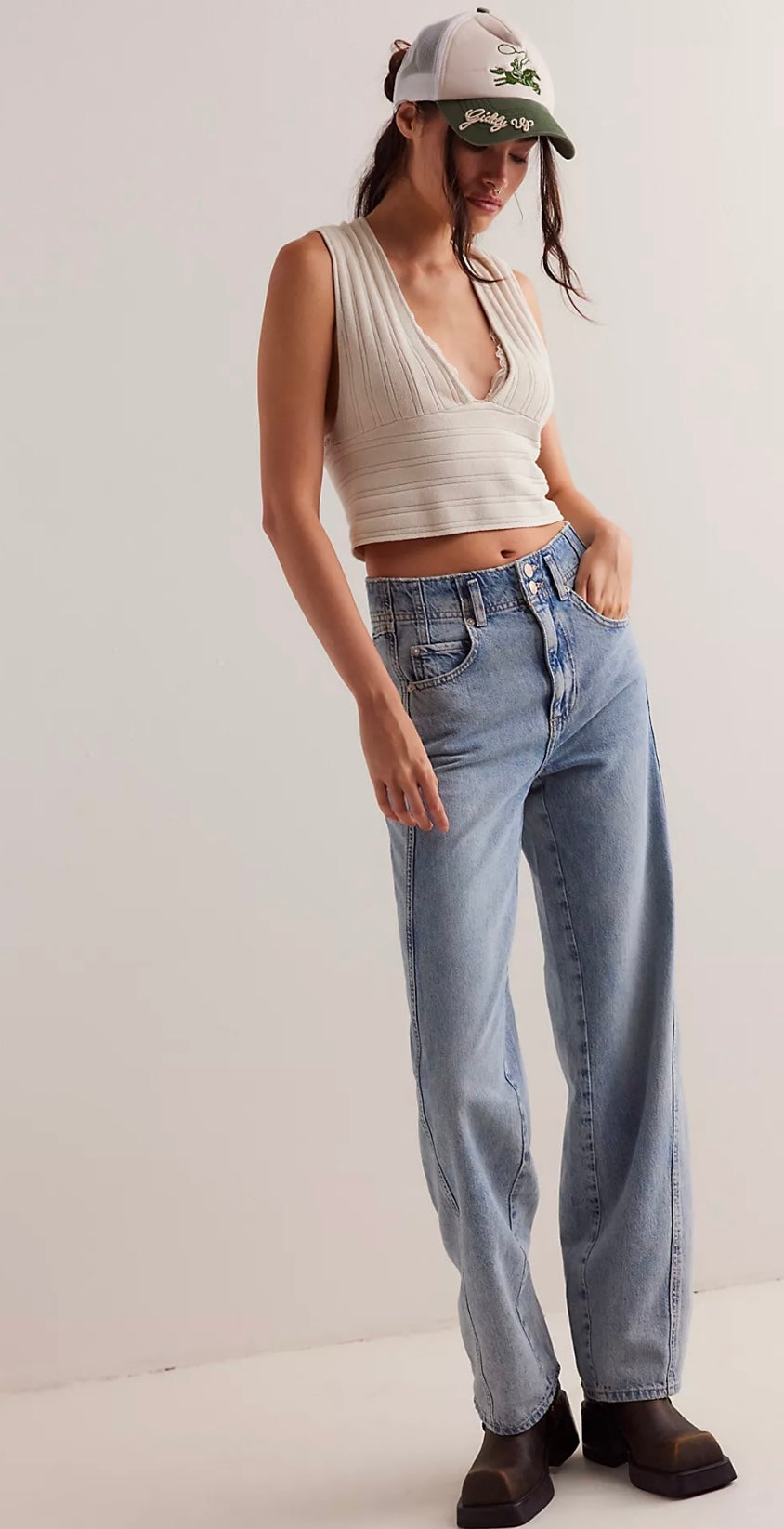 Aster Straight Leg Jeans- Swarm