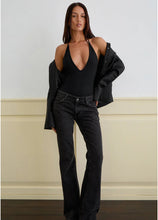 Load image into Gallery viewer, Kitty Deep Plunge Bodysuit In Black
