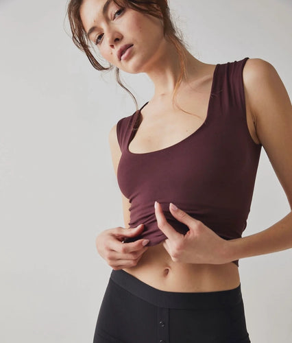 Clean Lines Muscle Cami- Vintage Grape