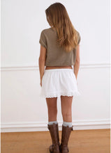 Load image into Gallery viewer, Ninon Mini Skirt- Poplin White